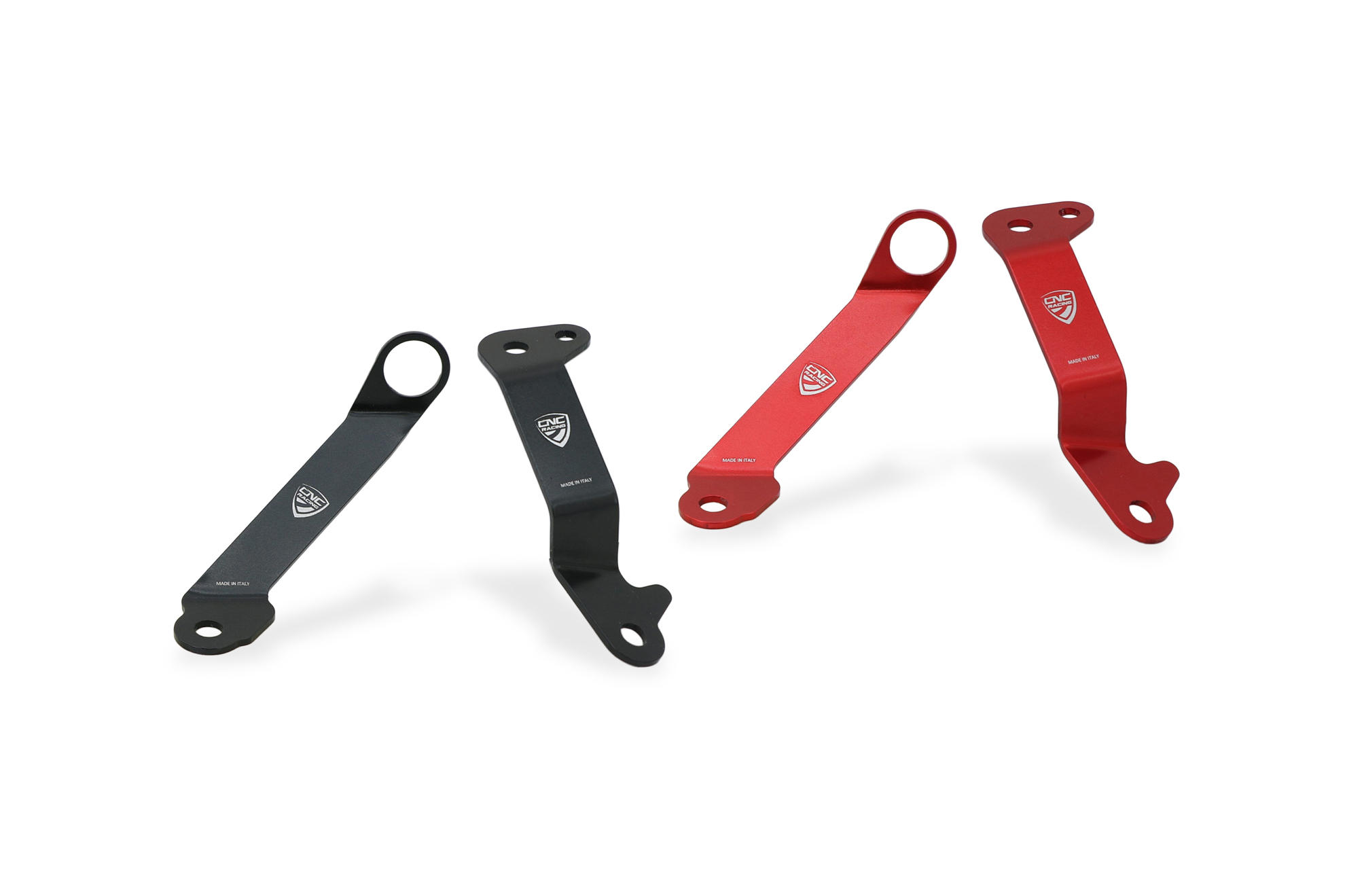 CNC Racing Aluminum Front Reservoir Brackets for the Ducati Panigale V4